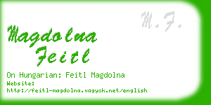 magdolna feitl business card